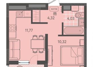 Продается 1-комнатная квартира, 32.3 м2, Краснодар, Прикубанский округ