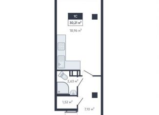 Продается однокомнатная квартира, 30.2 м2, Мурино, улица Шоссе в Лаврики, 64к4, ЖК Ромашки