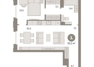 Продаю 1-ком. квартиру, 53.2 м2, Москва, СВАО