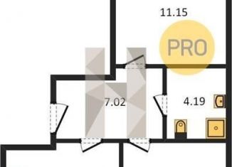 2-ком. квартира на продажу, 50.5 м2, Новосибирск, Калининский район