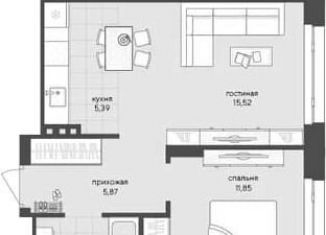 Продается 2-комнатная квартира, 42.7 м2, Новосибирск, Заельцовский район, Кедровая улица, с45к1