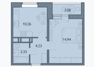 Продаю 1-комнатную квартиру, 34.3 м2, Брянск, проспект Станке Димитрова, 67к7