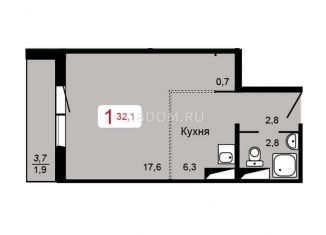 Продаю квартиру студию, 34 м2, Красноярск, Кировский район, Апрельская улица