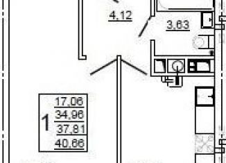 Продам 1-ком. квартиру, 41 м2, Смоленск, улица Крупской, 54Б