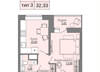 Продам 1-комнатную квартиру, 34.1 м2, Архангельск, Красноармейская улица, 11