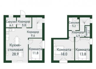 Продается 3-комнатная квартира, 102.3 м2, посёлок Западный, Спортивная улица, 20