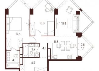 3-ком. квартира на продажу, 76.7 м2, Москва, САО