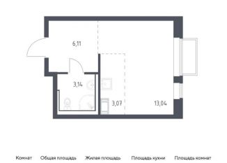 Продается квартира студия, 25.4 м2, Московская область, жилой комплекс Томилино Парк, к6.1