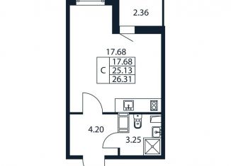 Квартира на продажу студия, 27.5 м2, Ленинградская область