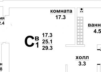 Продам квартиру студию, 25 м2, Верхняя Пышма, Красноармейская улица, 13