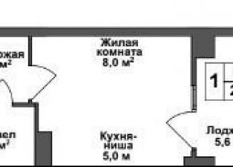 Квартира на продажу студия, 24.6 м2, Тула, Зареченский территориальный округ