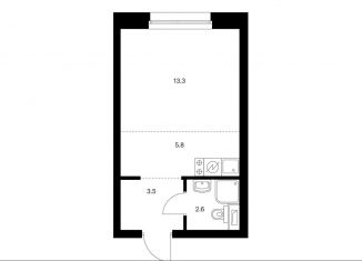 Продаю квартиру студию, 25.2 м2, Москва, метро Бибирево, жилой комплекс Полар, 1.4