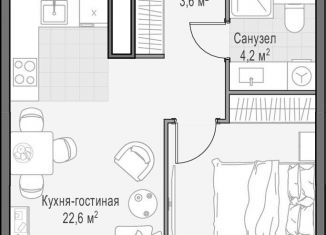 Продаю 1-комнатную квартиру, 45.1 м2, Москва, ЗАО, проспект Генерала Дорохова, 39к2А