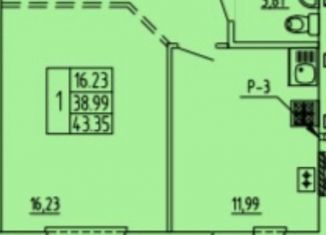 Продам однокомнатную квартиру, 43 м2, Йошкар-Ола, микрорайон Спортивный, бульвар 70-летия Победы в Великой Отечественной войне, 7А