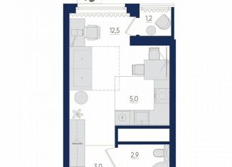 Продаю однокомнатную квартиру, 24 м2, Республика Башкортостан