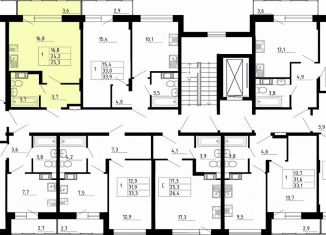 Продажа квартиры студии, 24.2 м2, деревня Скотное, Рождественская улица, 2