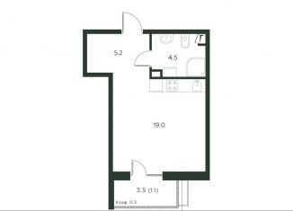 Продам квартиру студию, 29.8 м2, деревня Лобаново, Новая улица