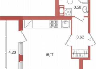 Продается квартира студия, 27.5 м2, Сертолово