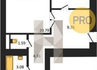 Продам 2-комнатную квартиру, 72.9 м2, Воронеж, переулок Здоровья, 90Г/1к1