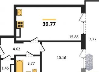 Продаю 1-ком. квартиру, 39.8 м2, Воронеж, Ленинградская улица, 118А