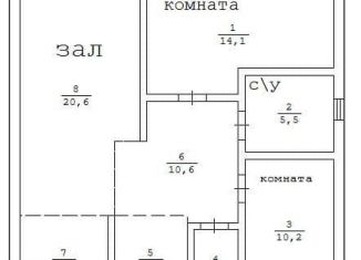 Продажа дома, 80 м2, село Молочное, Южная улица, 70