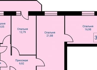 Продаю трехкомнатную квартиру, 73.9 м2, Первоуральск, улица Сакко и Ванцетти, 10