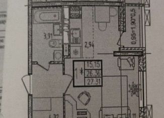 Продается квартира студия, 27.3 м2, Краснодар, улица Героев-Разведчиков, 6к4, ЖК Перспектива