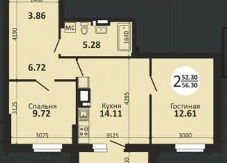 Продается 2-комнатная квартира, 57 м2, Самара, метро Юнгородок, Московское шоссе, 18-й километр, 49