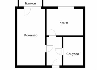 1-комнатная квартира на продажу, 31 м2, Краснодар, Славянская улица, 81, микрорайон Славянский