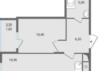 Продам 2-комнатную квартиру, 47.5 м2, Липецк, ЖК Атмосфера