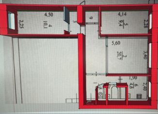Продажа трехкомнатной квартиры, 56 м2, Отрадное, Вокзальная улица, 3