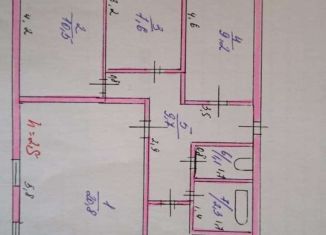 Продается 4-комнатная квартира, 70 м2, рабочий посёлок Колышлей, Сердобская улица, 1