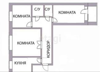 Продается трехкомнатная квартира, 73.2 м2, Москва, 2-й Красносельский переулок, 2, метро Красносельская
