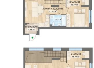 Продам двухкомнатную квартиру, 97.5 м2, Екатеринбург, ЖК Дискавери Резиденс