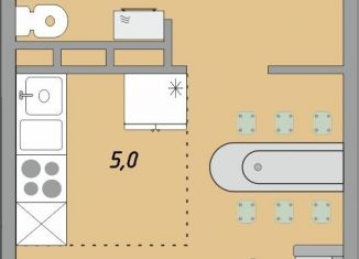 Продам 1-комнатную квартиру, 23 м2, Оренбург, жилой комплекс Осенний Лист, 1, ЖК Осенний Лист