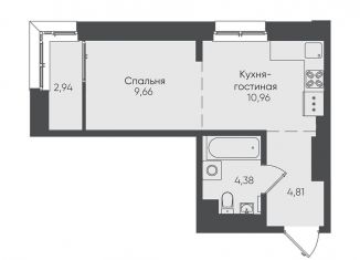 Продается 1-ком. квартира, 32.8 м2, Иркутск, ЖК Новые Горизонты