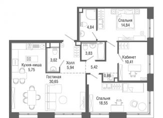 Продается 3-ком. квартира, 104 м2, Москва, Ильменский проезд, 14к1