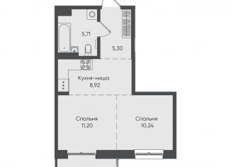 Продажа однокомнатной квартиры, 46 м2, Иркутская область