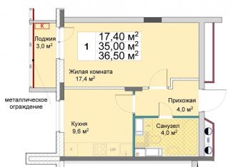 Продам 1-ком. квартиру, 36.5 м2, Нижегородская область