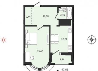 Продаю 1-комнатную квартиру, 51.1 м2, Хабаровск