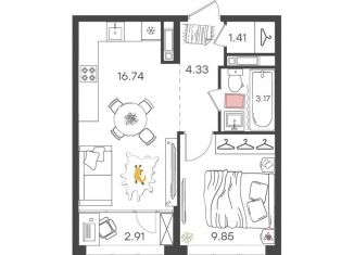 Продам 2-комнатную квартиру, 38.4 м2, Нижегородская область