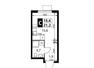 Продам квартиру студию, 21.2 м2, Москва, Монтажная улица, вл8/24