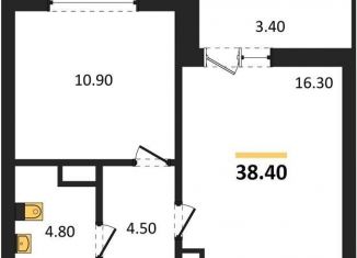 Продается однокомнатная квартира, 38.4 м2, Воронеж, улица Шишкова, 140Б/6