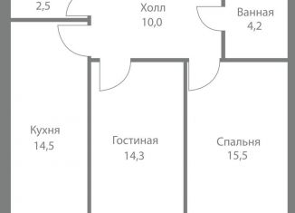 Продам 2-ком. квартиру, 61.4 м2, Москва, станция Немчиновка