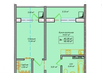 Продаю 2-ком. квартиру, 50 м2, Дагестан, улица имени Р. Зорге, 31А