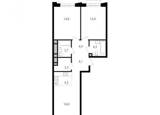 Продаю 3-ком. квартиру, 70.1 м2, Москва, САО, Михалковская улица, 48с1