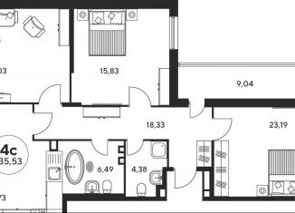 Продается 4-ком. квартира, 135 м2, Ростов-на-Дону, Пушкинская улица, 97