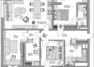 Продается 3-ком. квартира, 135 м2, Сочи, Курортный проспект, 98/27, микрорайон Приморье