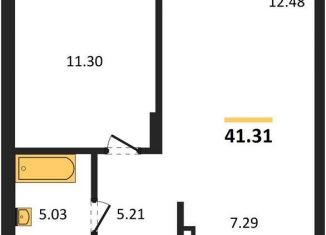 Продается 1-ком. квартира, 41.3 м2, Новосибирск, метро Заельцовская, Кедровая улица, с45к1