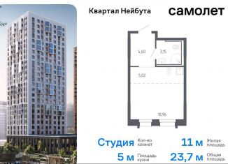 Продам квартиру студию, 23.7 м2, Владивосток, жилой комплекс Квартал Нейбута, 141к1, Ленинский район